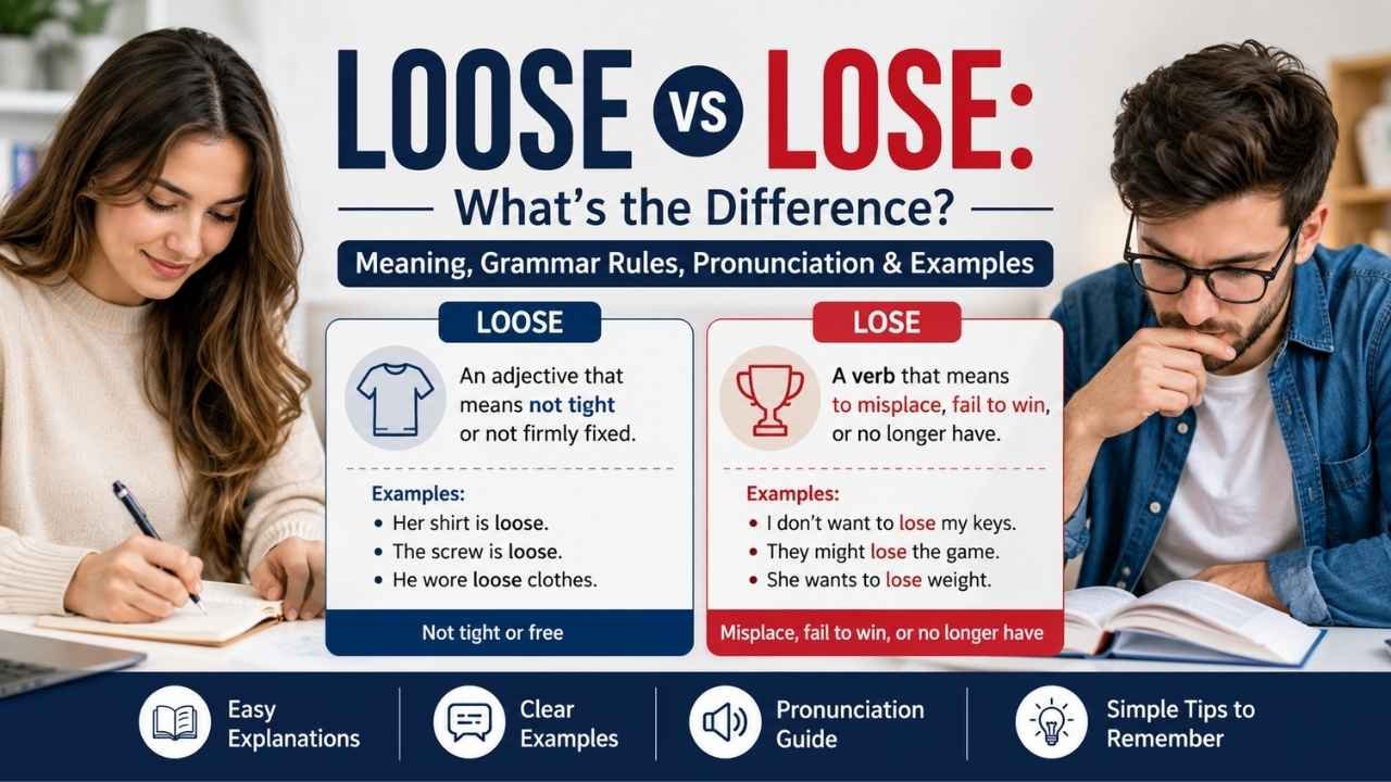 Have you ever wondered whether to write loose vs lose?