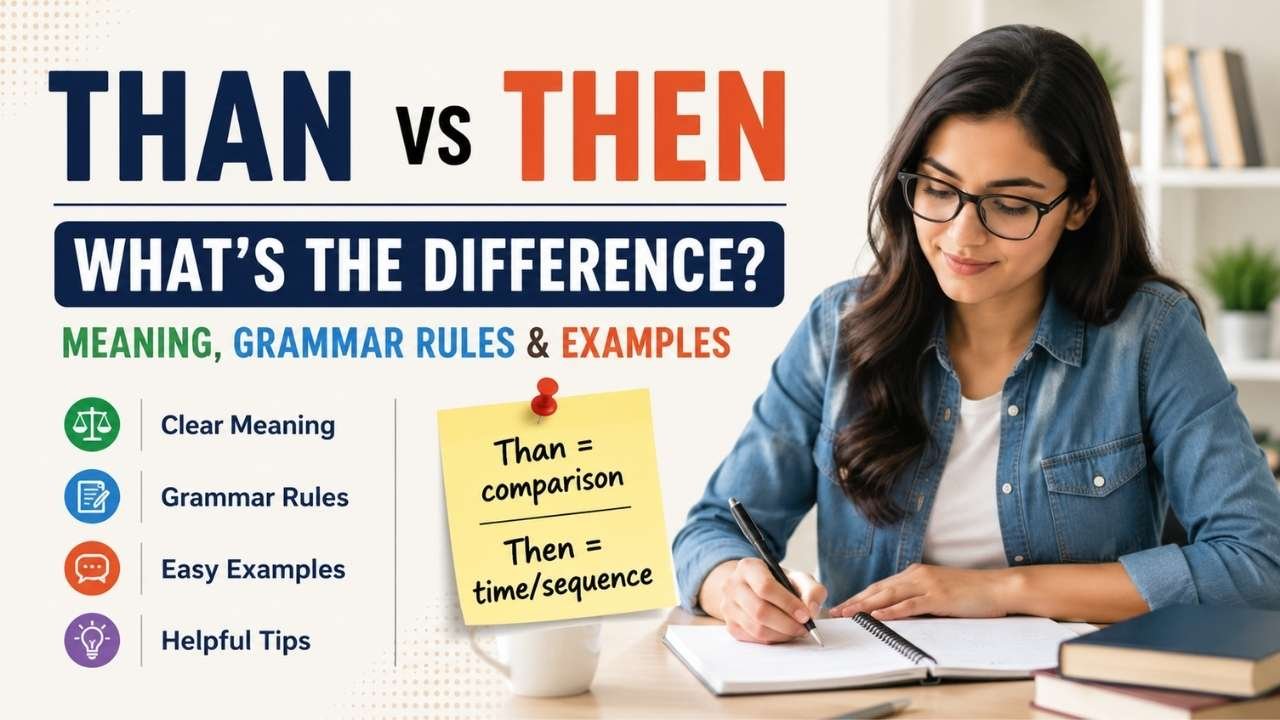 Many English learners confuse than vs then because the two words look and sound similar.