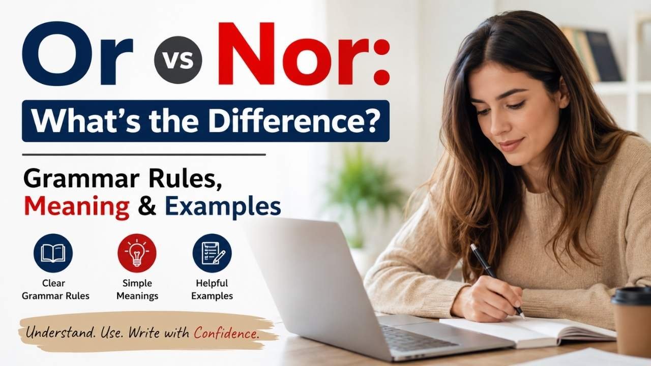 Choosing between or vs nor may seem simple, but many English learners and even experienced writers often mix them up.
