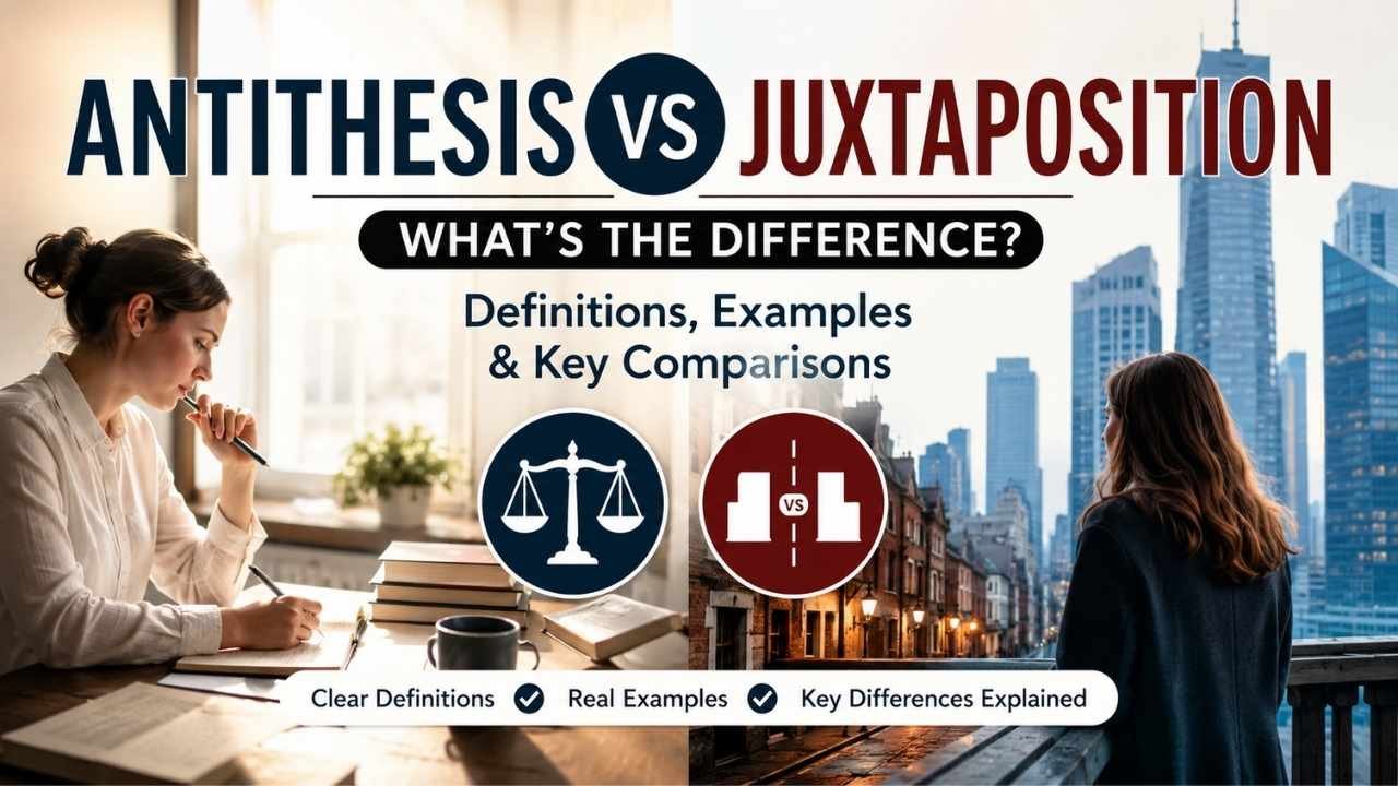 Have you ever wondered about the difference between antithesis vs juxtaposition?