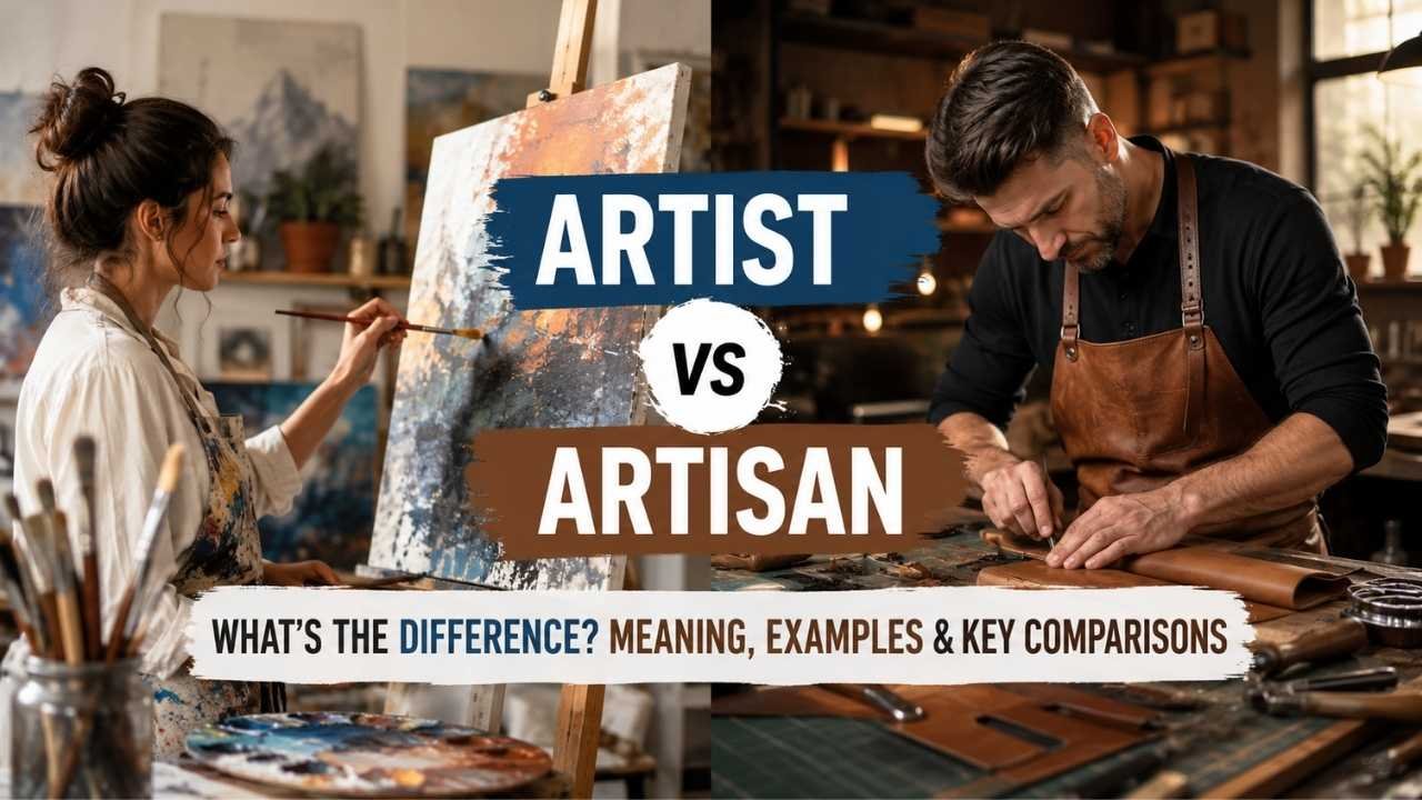 People often use the words artist vs artisan as if they mean the same thing, but they actually describe different kinds of creative work.