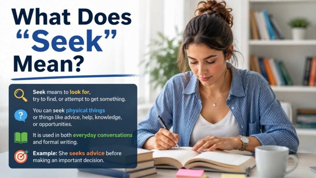 What Does "Seek" Mean?