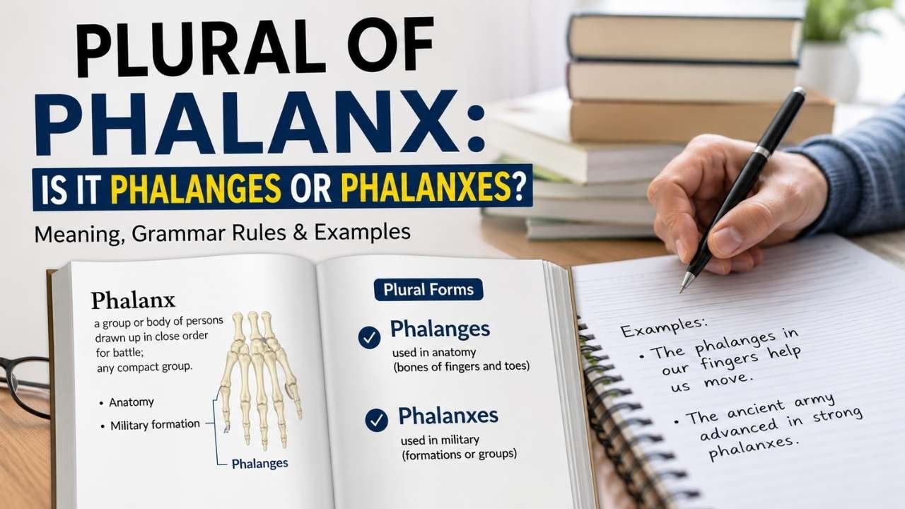 If you've ever wondered about the plural of phalanx, you're not alone