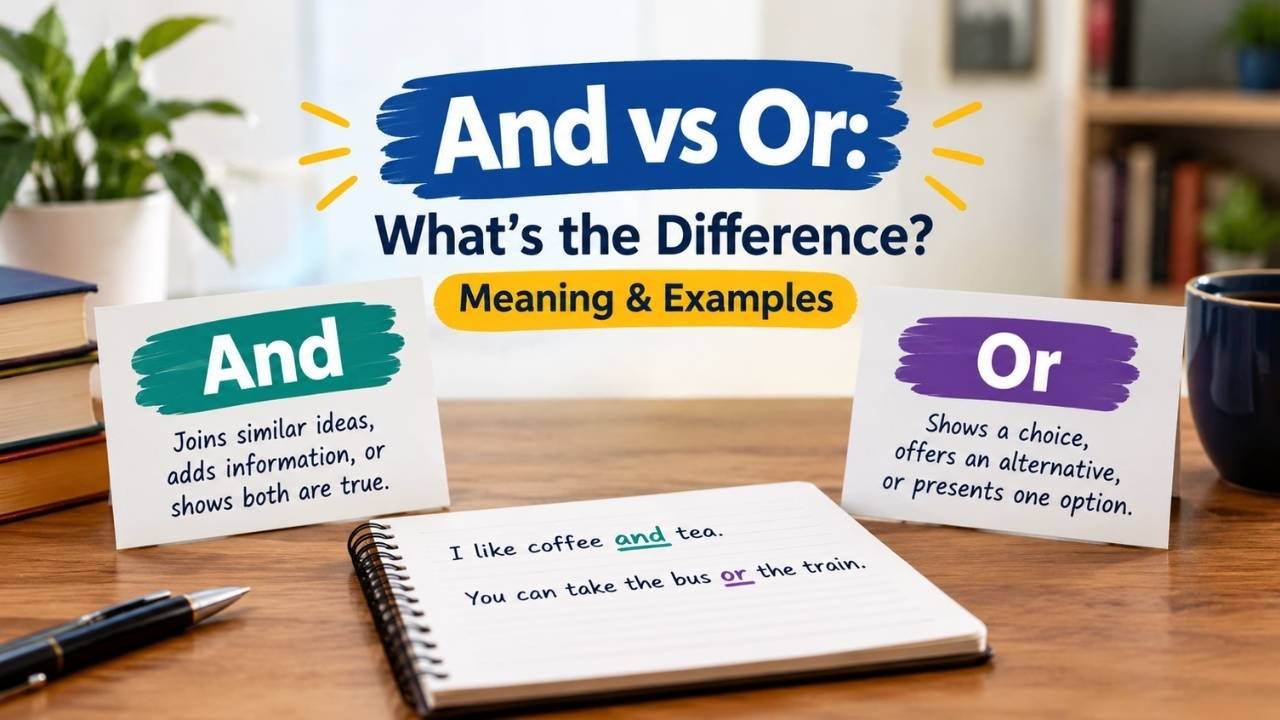 Have you ever stopped while writing and wondered whether you should use and vs or?