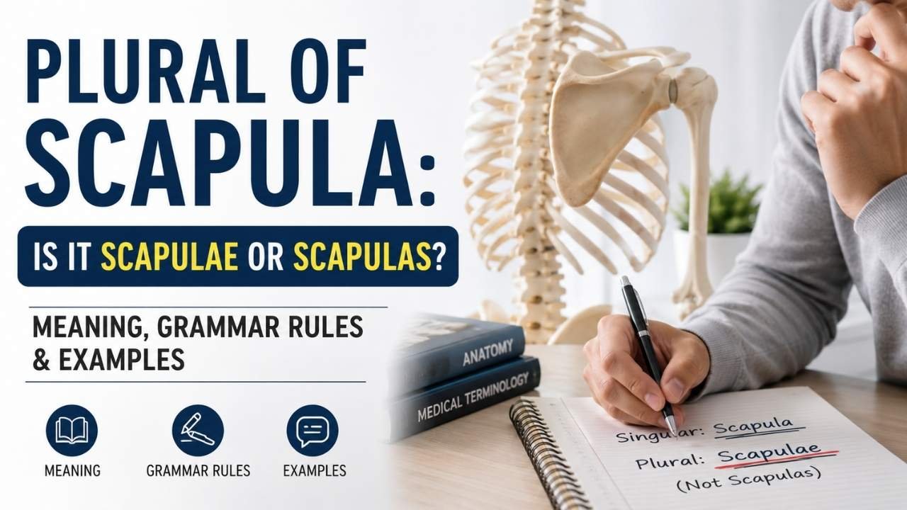 If you've ever wondered about the plural of scapula, you're not alone.