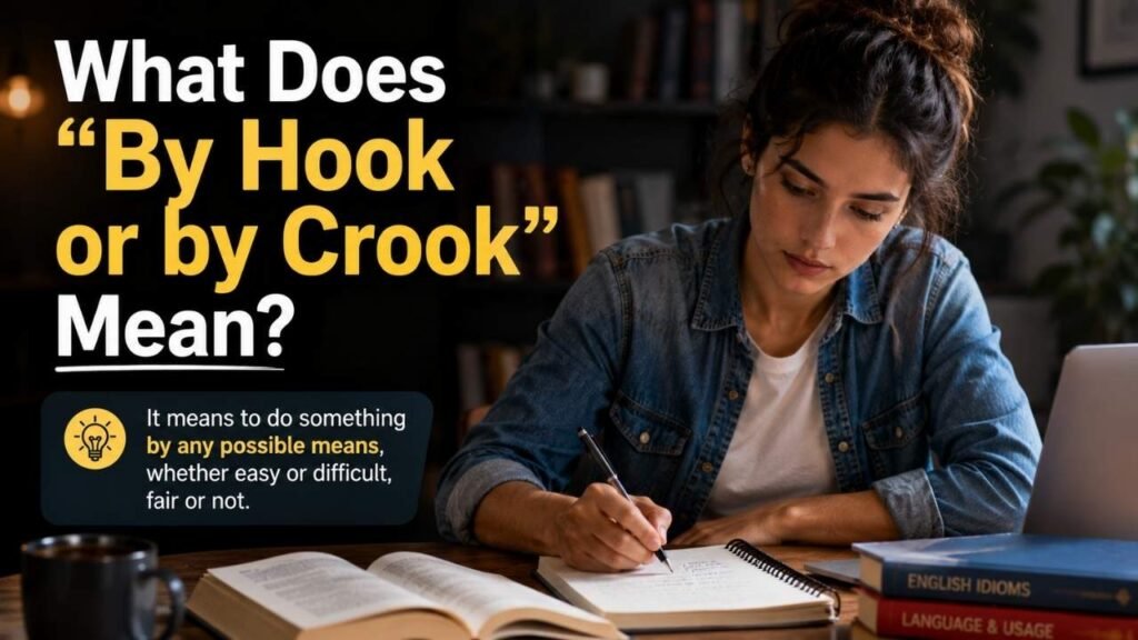 What Does "By Hook or by Crook" Mean?