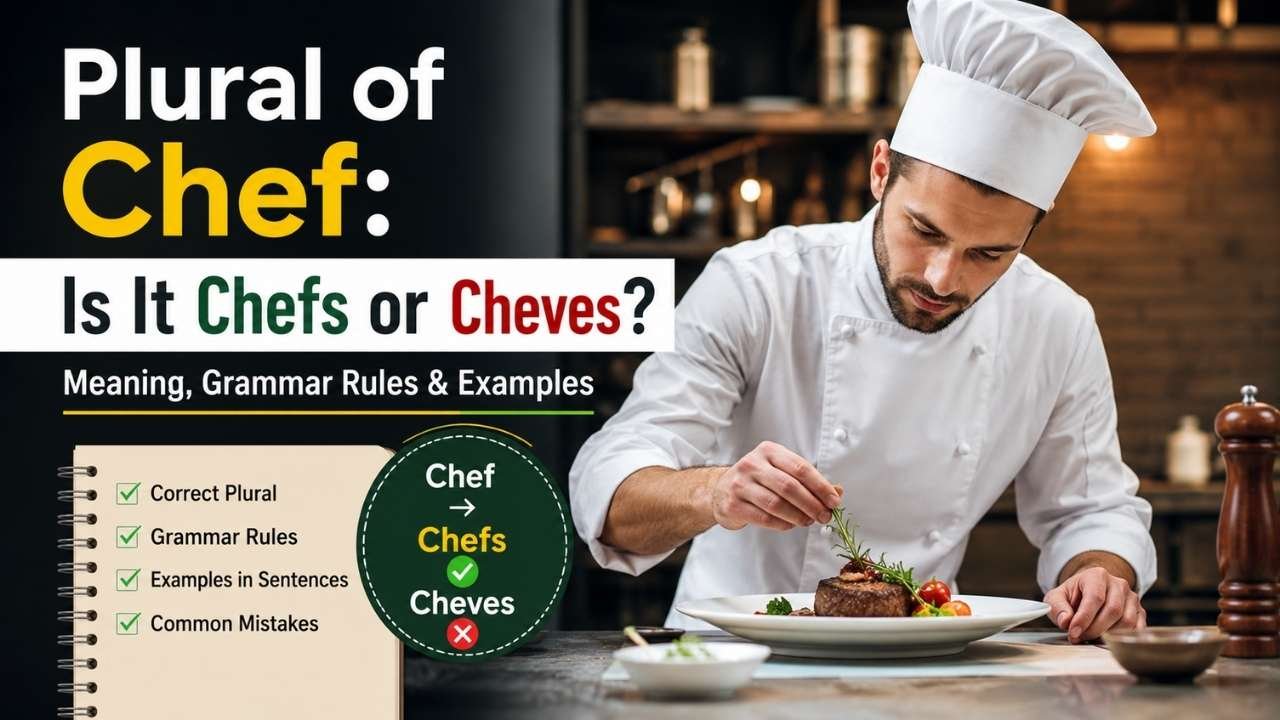 Have you ever paused while writing and wondered whether the plural of chef is chefs or cheves?