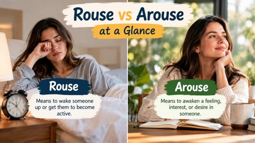 Rouse vs Arouse at a Glance
