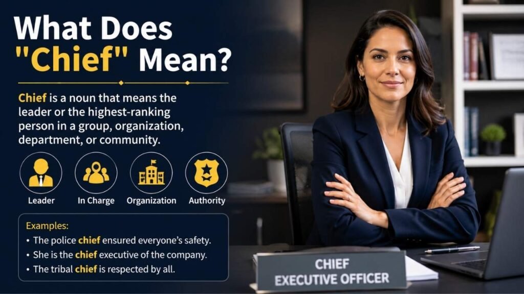 What Does "Chief" Mean?