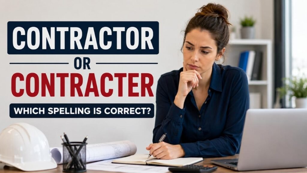 Contractor or Contracter: Which Spelling Is Correct?