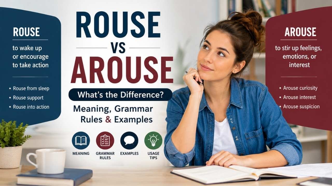 Many English learners and writers confuse rouse and arouse because the two verbs have similar meanings.