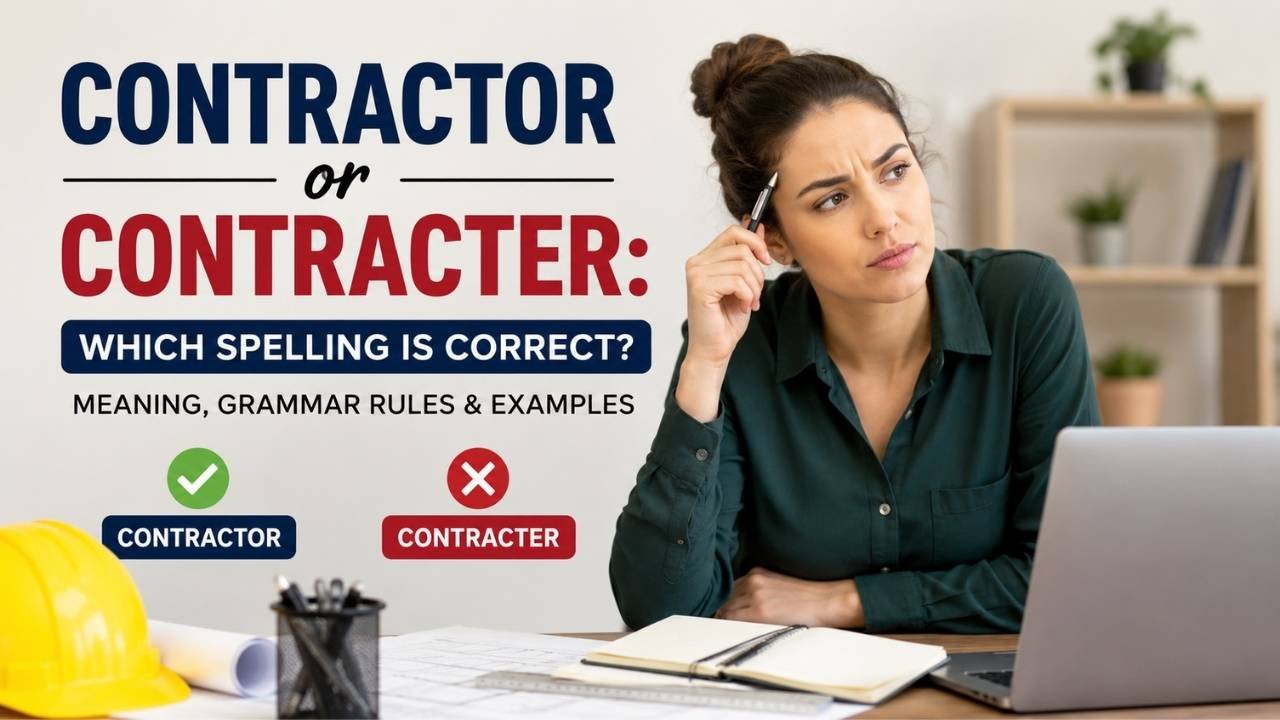 Have you ever wondered whether contractor or contracter is the correct spelling