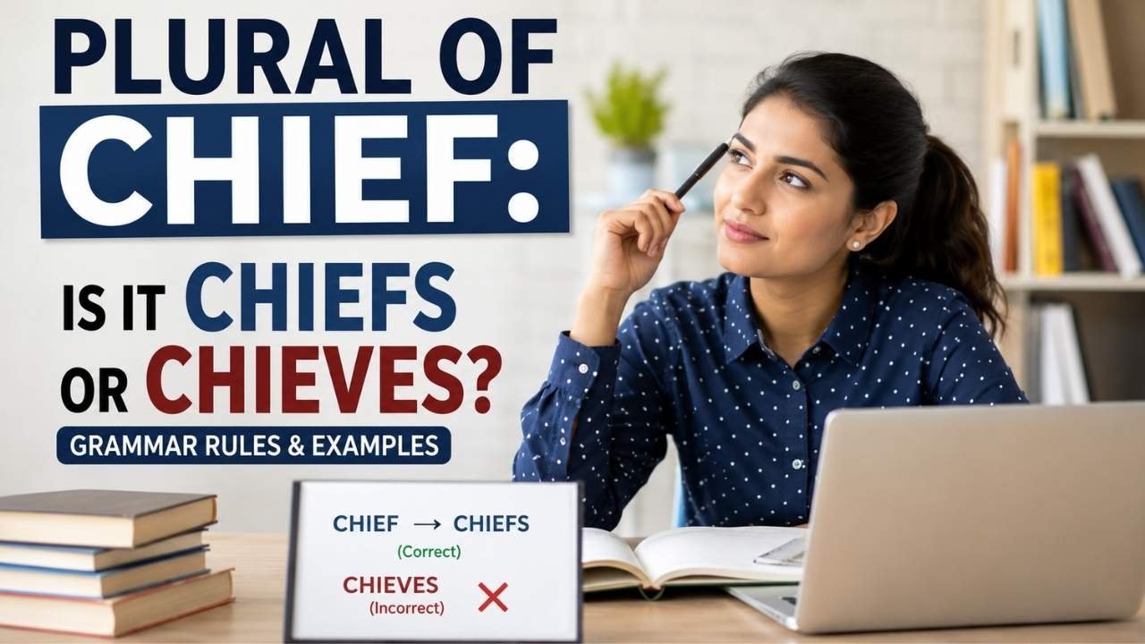 If you've ever wondered whether the plural of chief is chiefs or chieves, you're not alone.