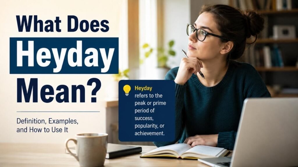 What Does “Heyday” Mean? Definition, Examples, and Usage