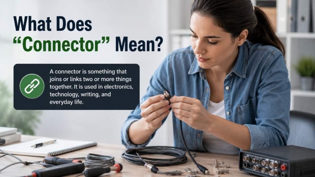 What Does "Connector" Mean?
