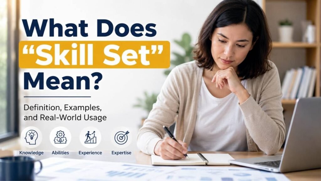 What Does "Skill Set" Mean?
