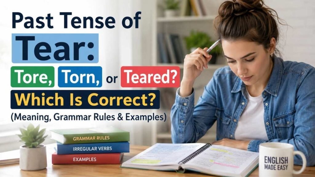 What Is the Past Tense of Tear?