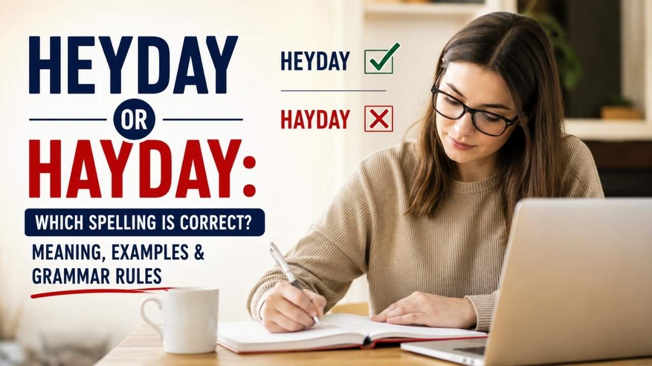 Heyday or Hayday: Which Spelling Is Correct? Meaning, Examples & Grammar Rules