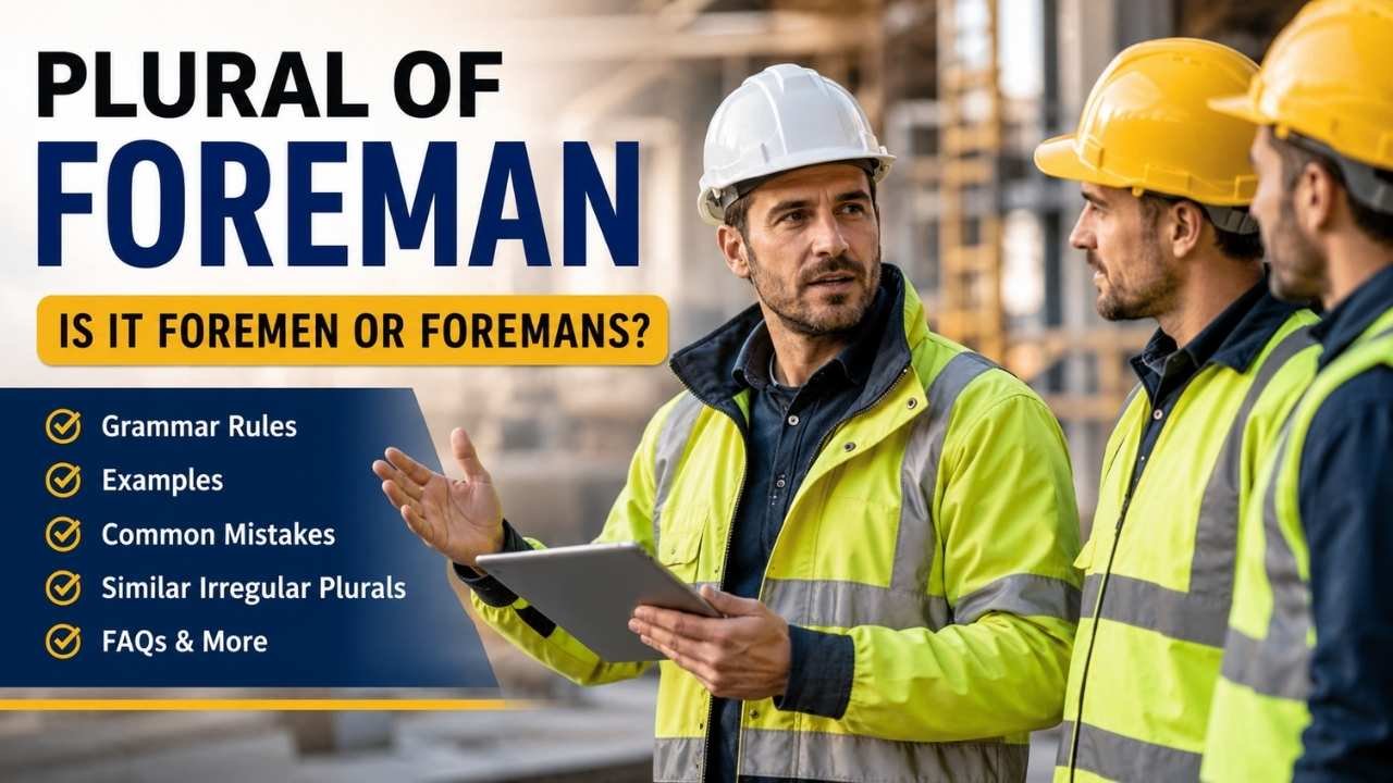 Have you ever wondered whether the plural of foreman is foremen or foremans?