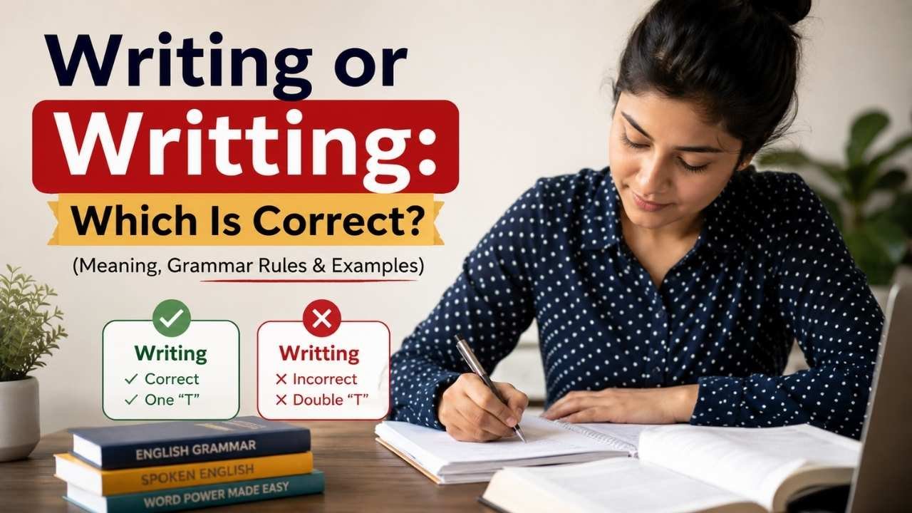 Have you ever stopped while typing and wondered whether Writing or Writting is the correct spelling?
