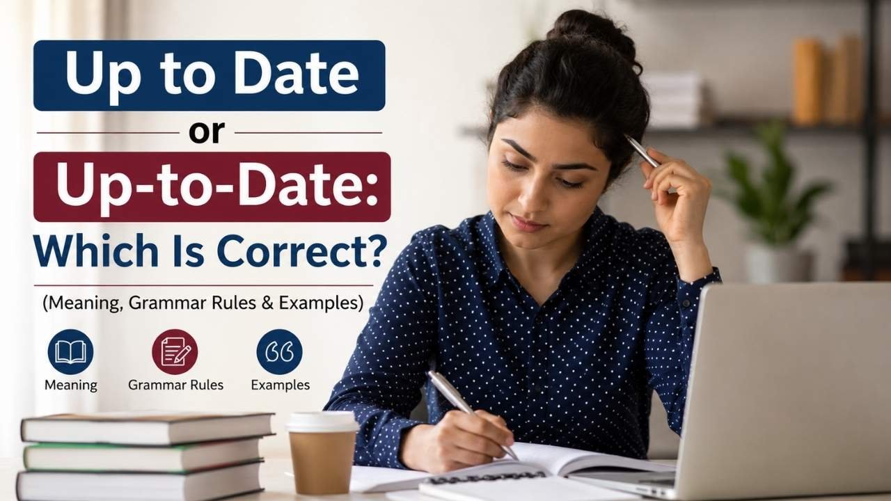 Have you ever wondered whether you should write up to date or up-to-date?