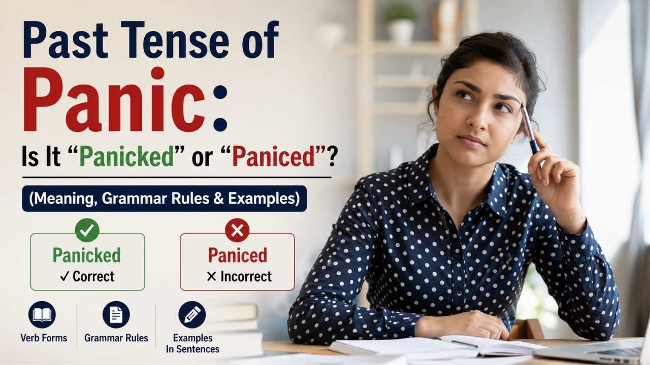If you've ever wondered what is the past tense of panic, you're not alone.
