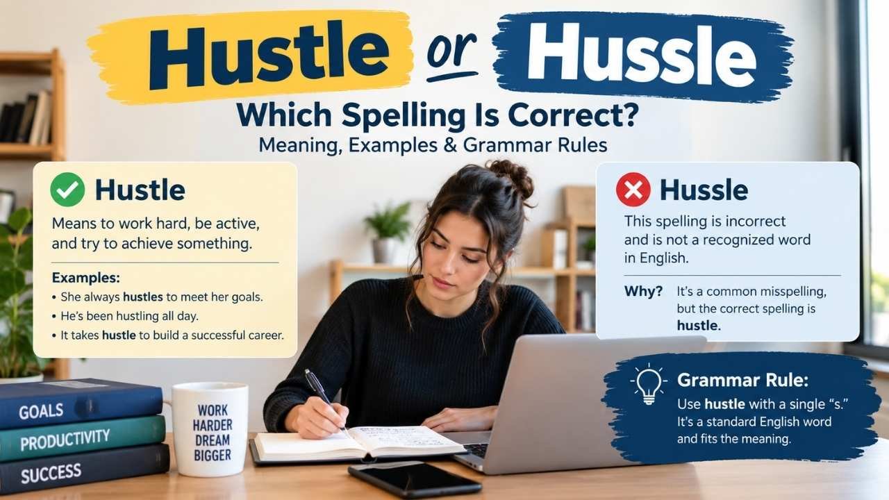 Choosing between Hustle and Hussle can be confusing, especially because both spellings appear online.