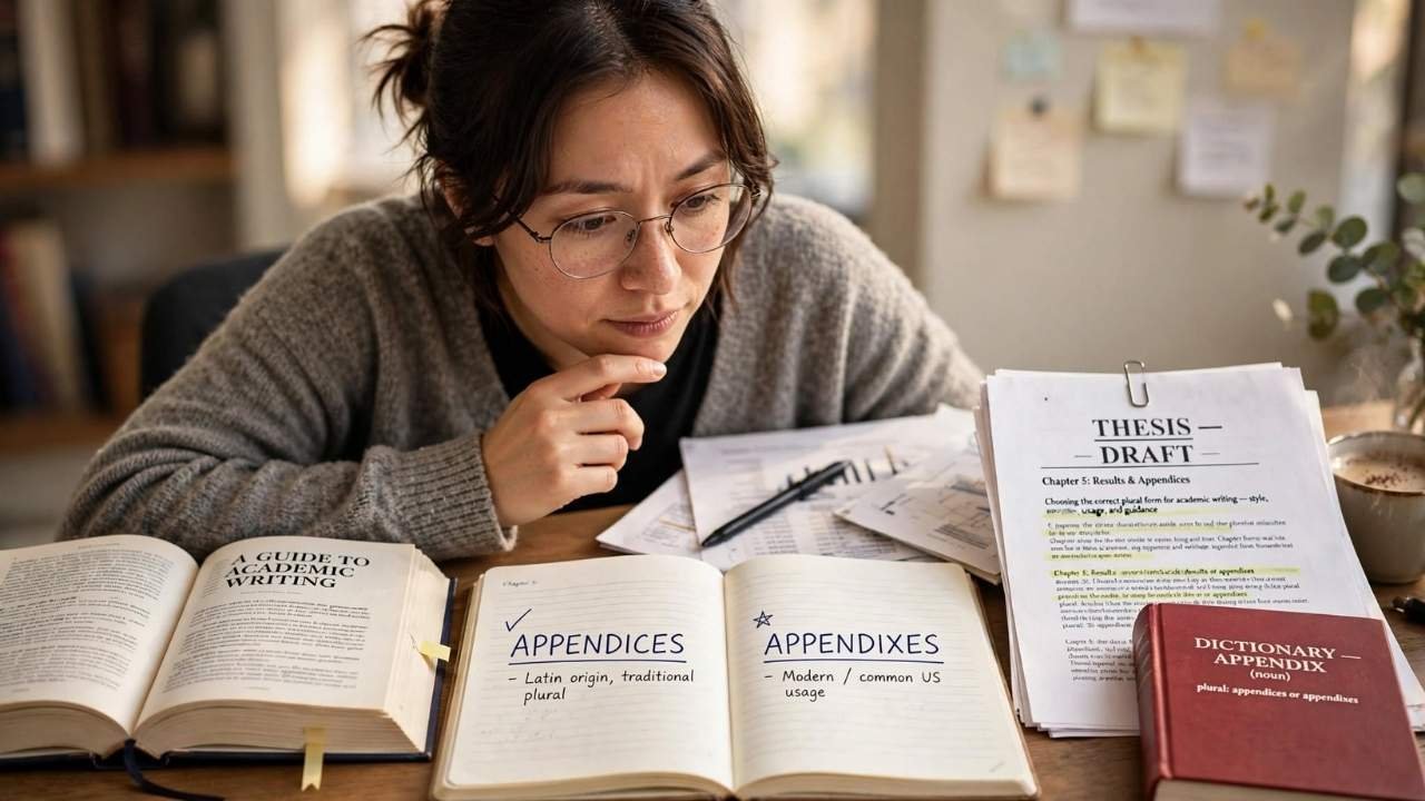Have you ever wondered whether appendices or appendixes is the correct plural of appendix