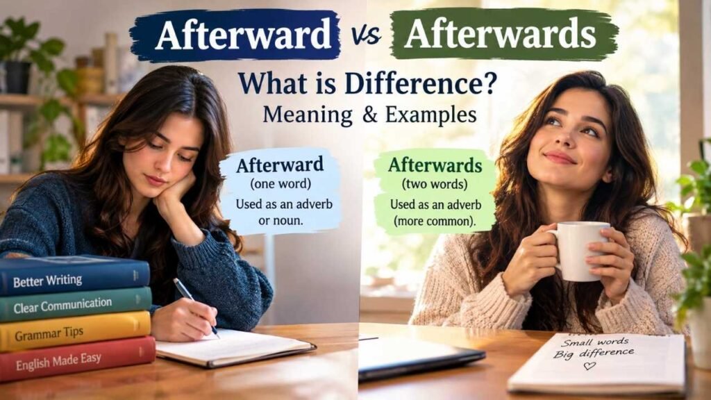 Afterward vs Afterwards