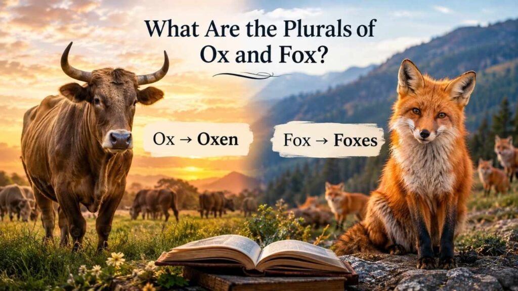 What Are the Plurals of Ox and Fox?